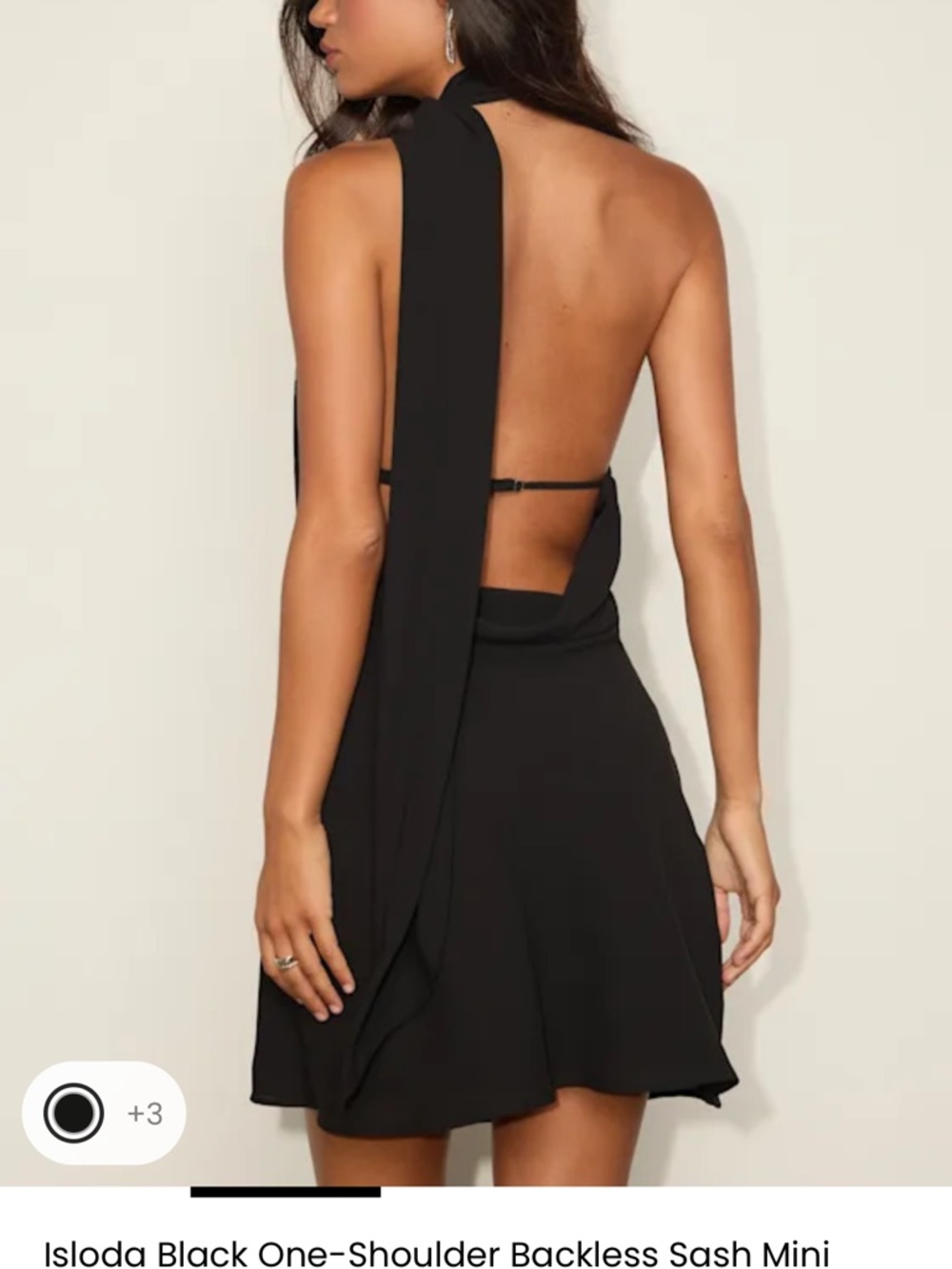 Lulu's Red One-Shoulder Mini Dress - Picture 4 of 5